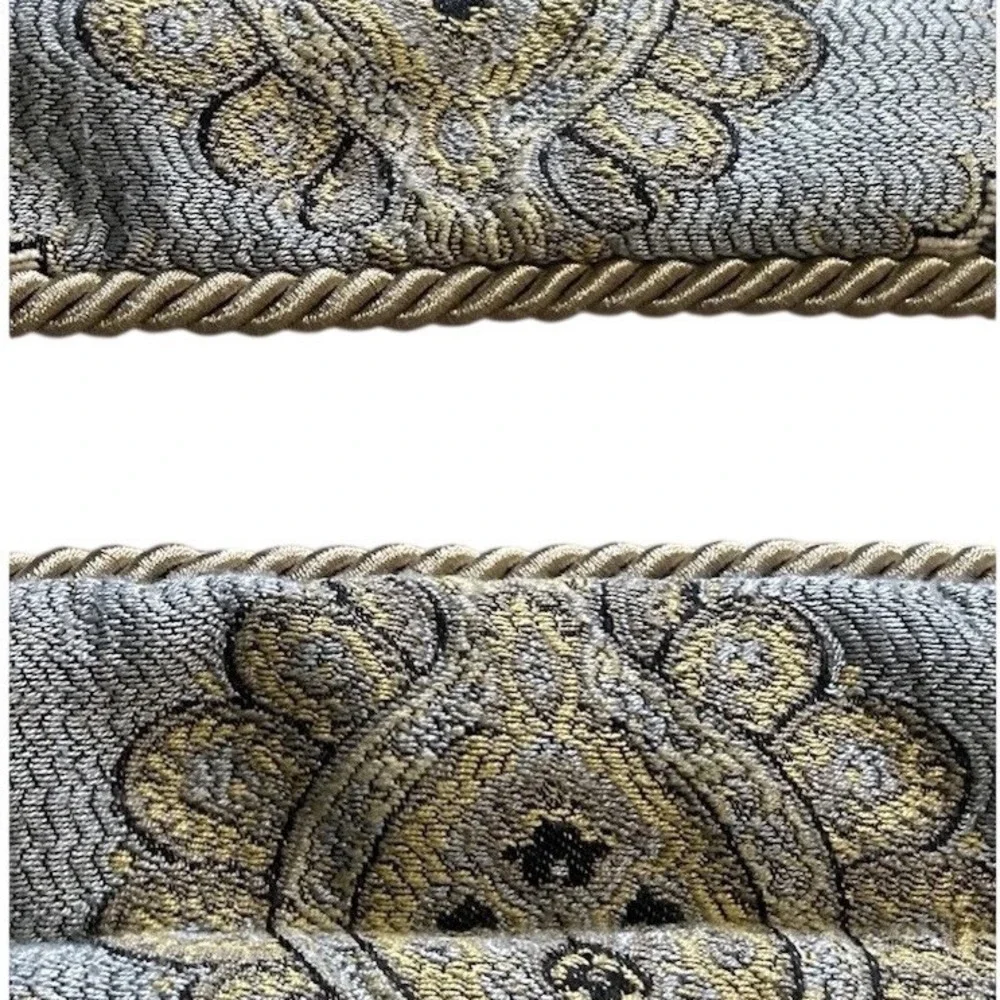 Pacific Coast Home Furnishings Damask Leopard Quilted Pillow Shams Set of 2 Grey